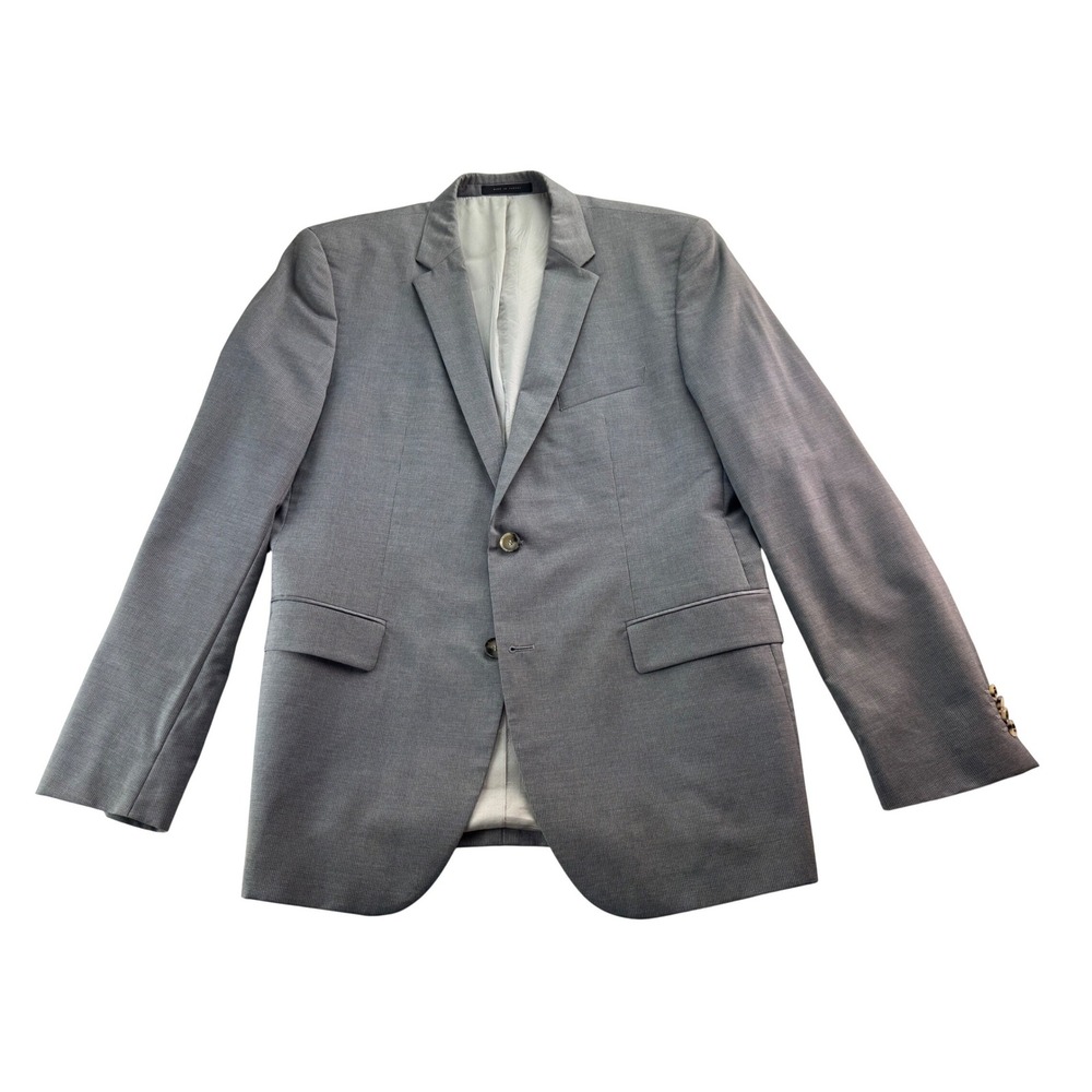 BOSS Hugo Boss Mens Grey Suit Jacket‎ Blazer 44R 100% Wool  Formal Business